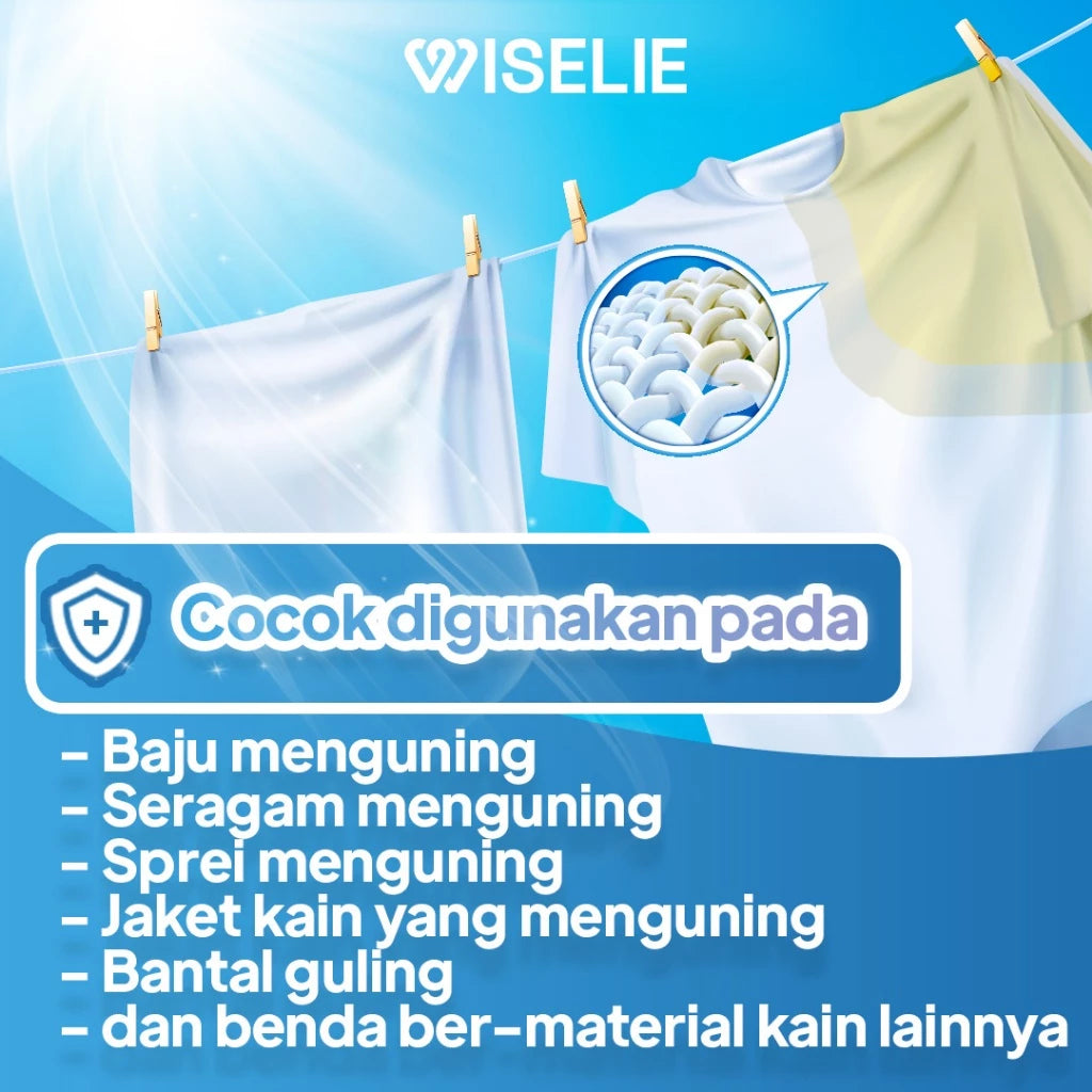 Wiselie - Cloth Stain Remover Penghilang Noda Baju EXTRA BERSIH 500GR