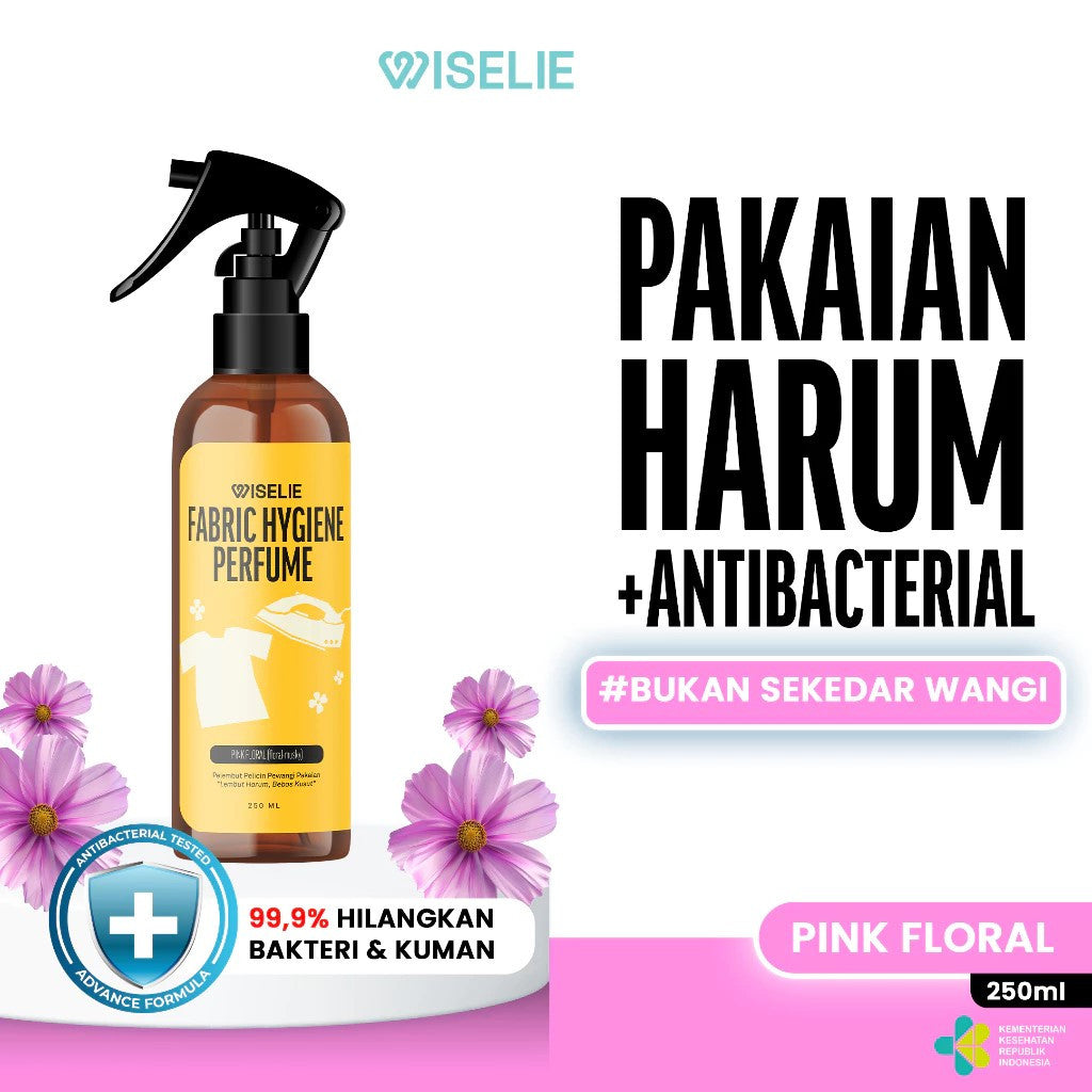 Wiselie Parfume Pewangi Pakaian Fabric Spray Formula Khusus Instan Rapi Memberikan Efek Segar