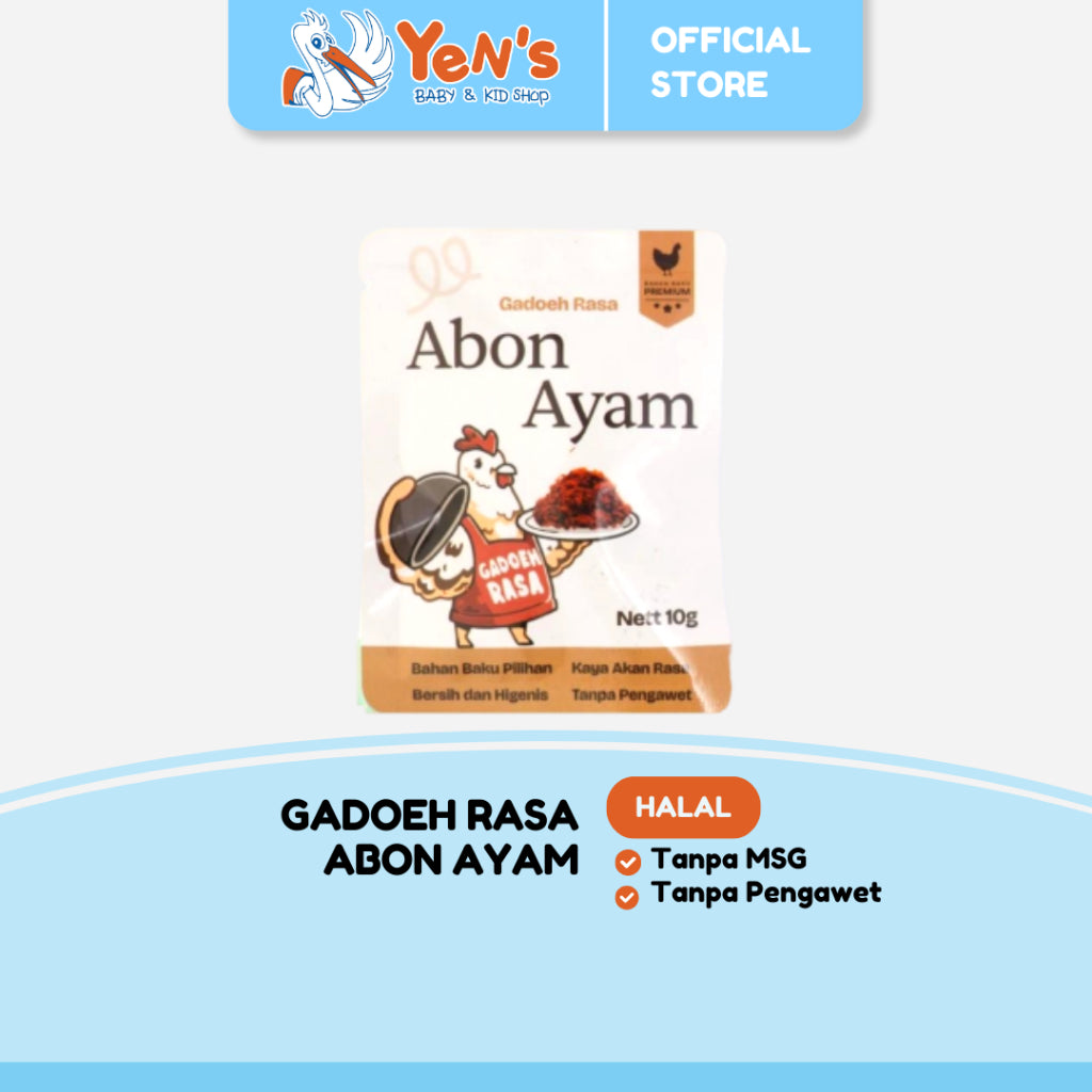 Gadoeh Rasa Abon Ayam Sachet 10gr / 100gr - Abon ayam Tanpa MSG