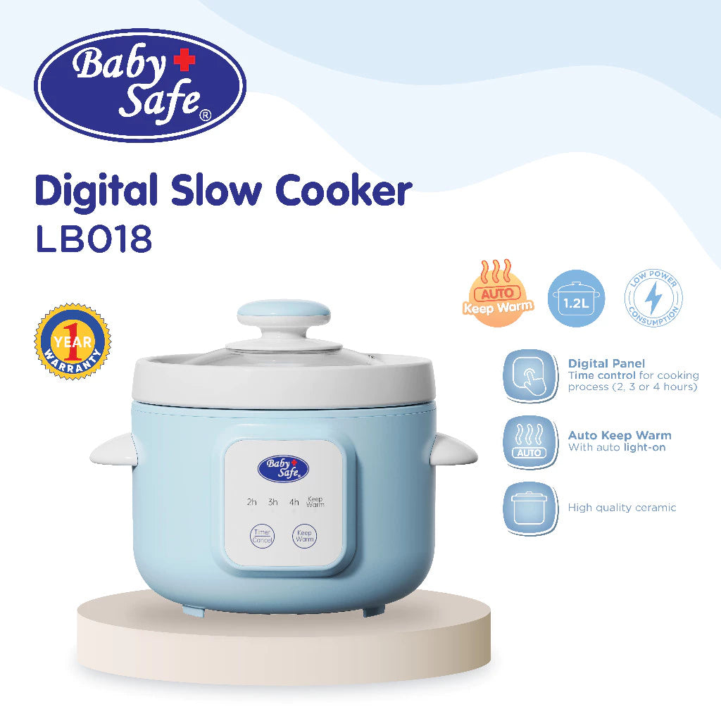 BabySafe Slow Cooker MPASI LB018 - Slow Cooker Digital Multifungsi