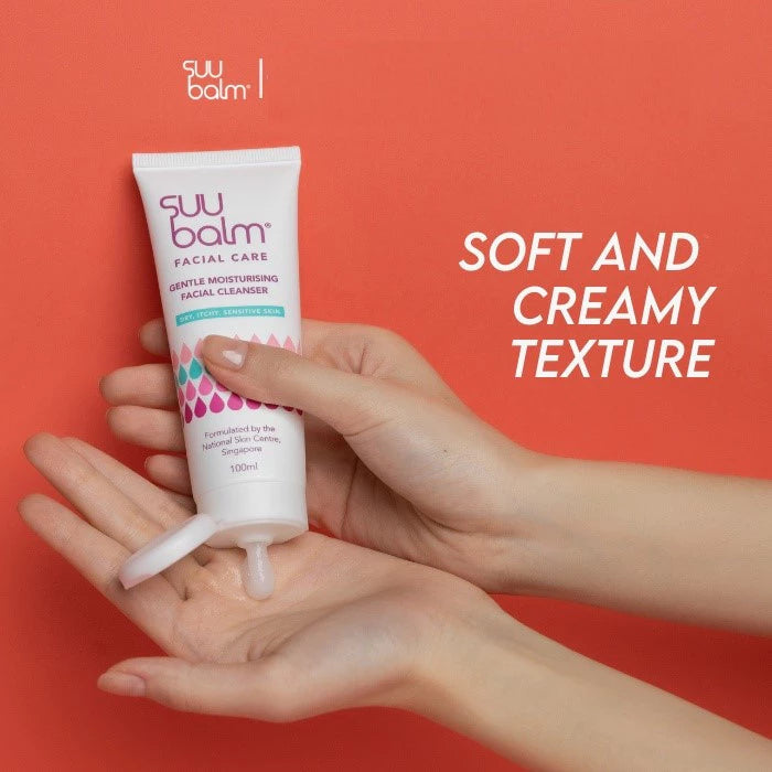 Suu Balm Gentle Moisturising Facial Cleanser for Dry Itchy Sensitive Problem Skin 100ml