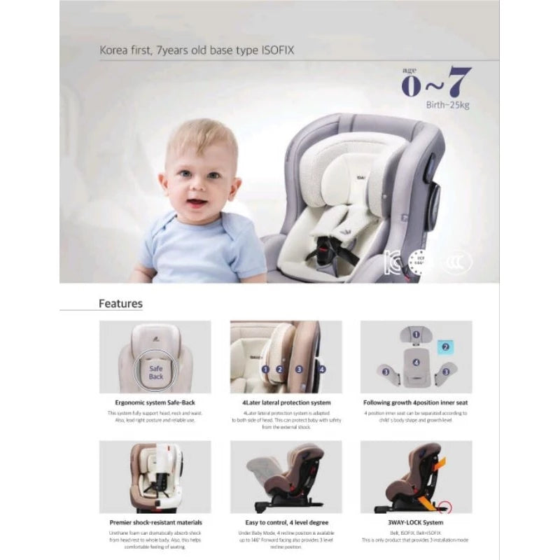 Daiichi Carseat First Seven Plus Organic Two-Tone