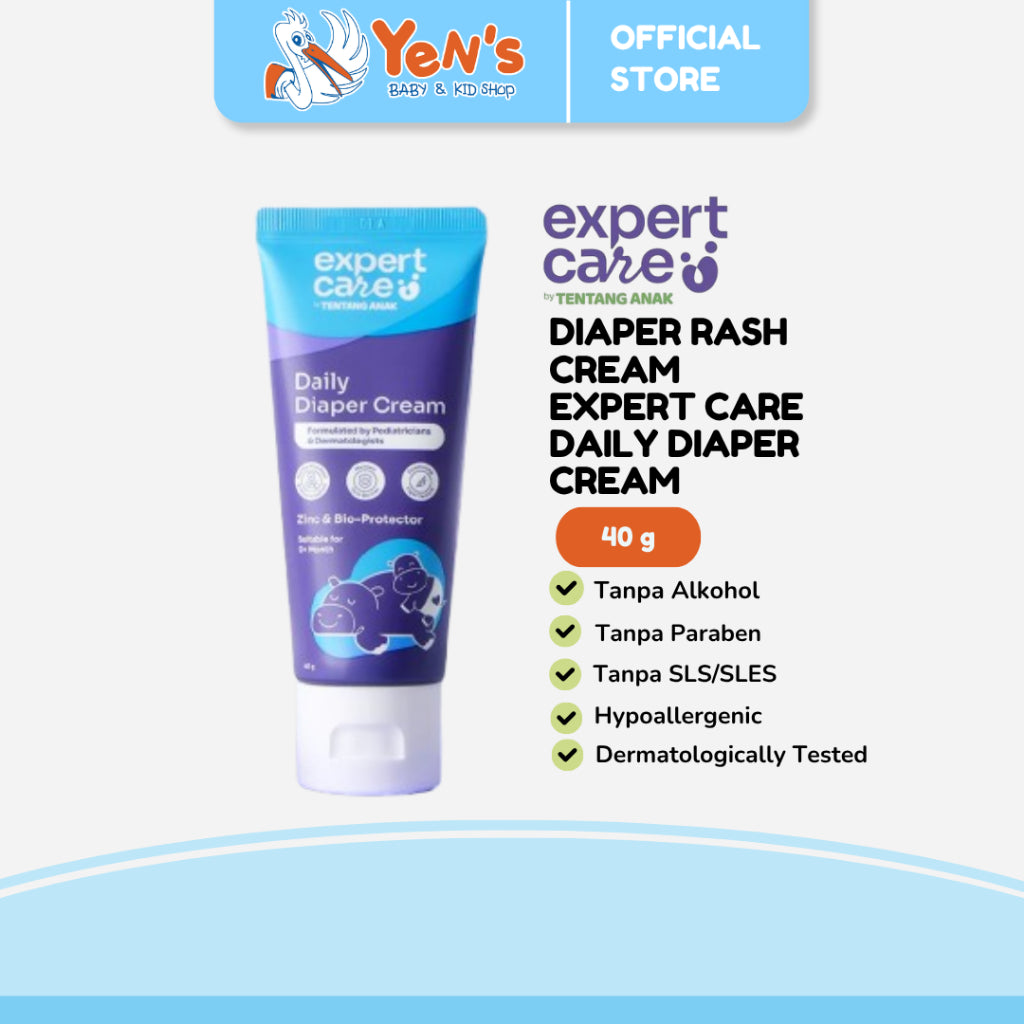 Diaper Rash Cream - Expert Care Daily Diaper Cream 40gr - Redakan dan Cegah Ruam Popok