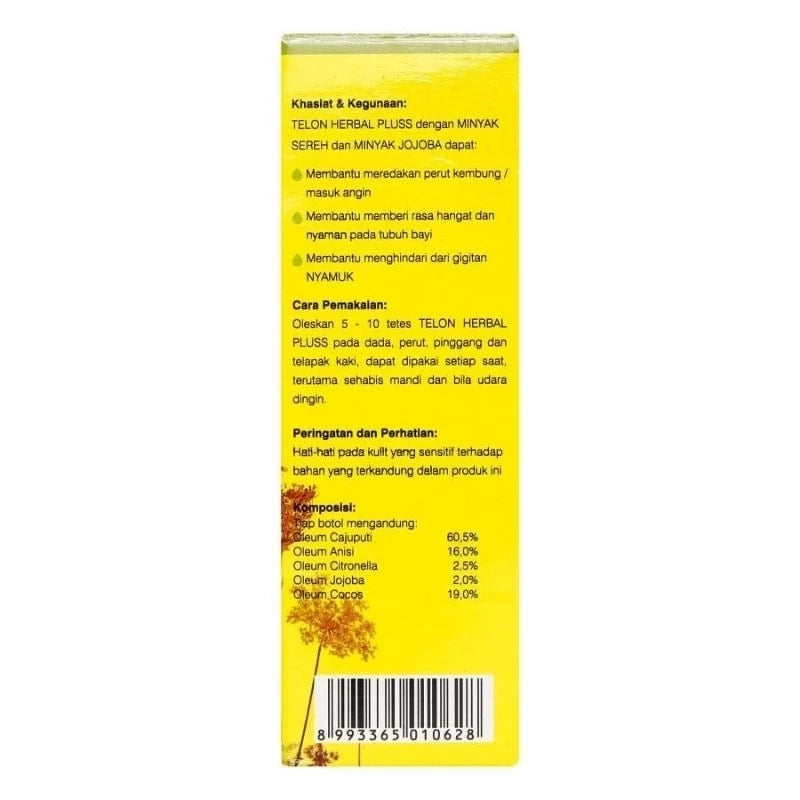 TRESNO JOYO TELON HERBAL PLUSS LAVENDER 60 ML - Minyak Telon TERBARU