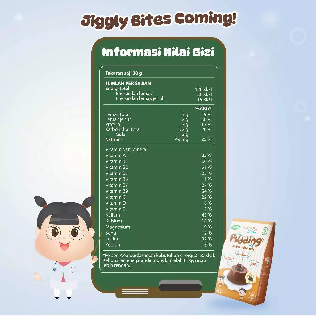 Yummy Bites Silky Pudding MPASI 90 gr / Pudding Lembut MPASI Bayi / Cemilan Bayi Tanpa Pengawet