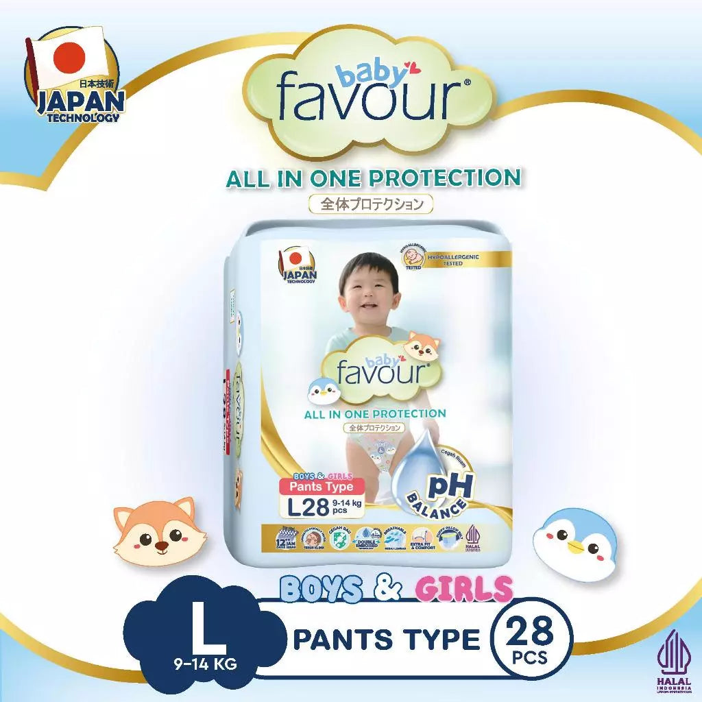 Baby Favour Diaper Premium size M28 / L28 / XL28 - Popok bayi sekali pakai