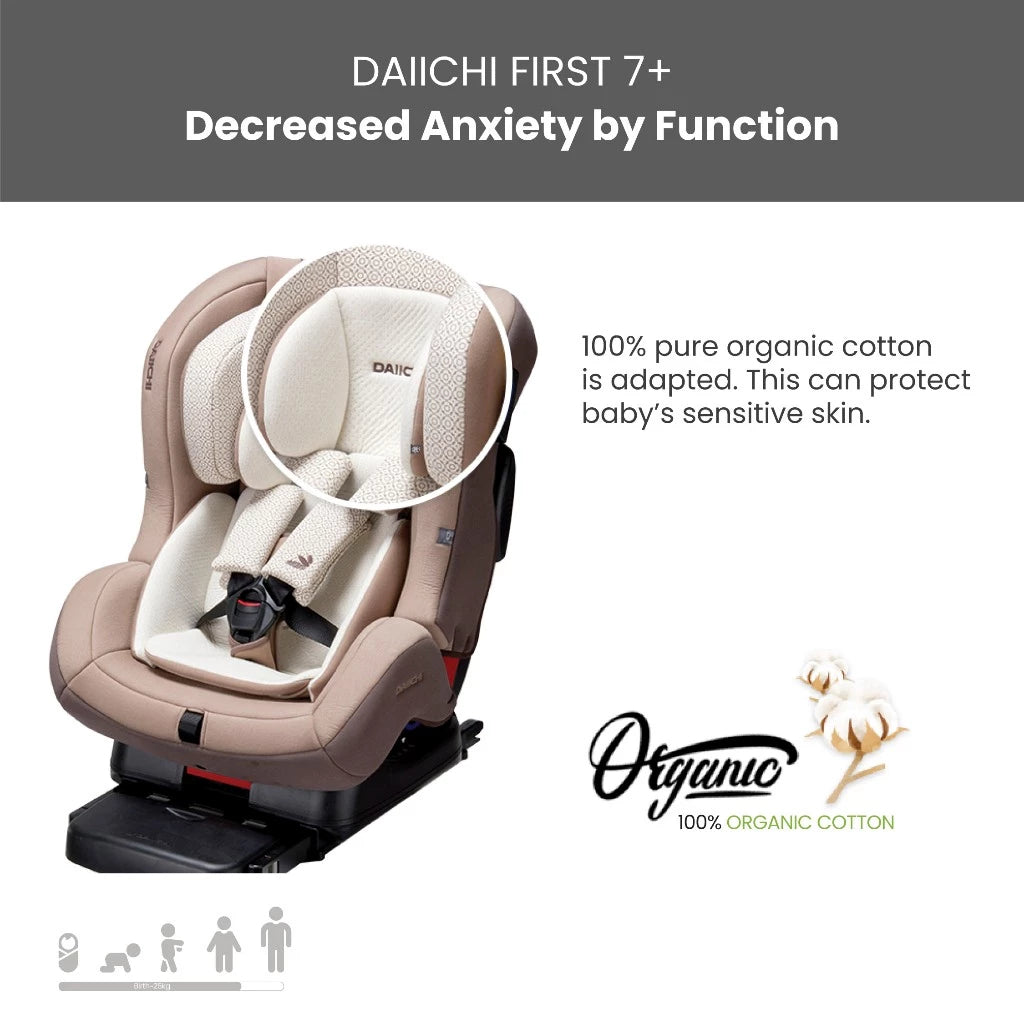 Daiichi Carseat First Seven Plus Organic Two-Tone
