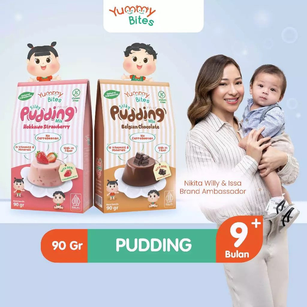 Yummy Bites Silky Pudding MPASI 90 gr / Pudding Lembut MPASI Bayi / Cemilan Bayi Tanpa Pengawet