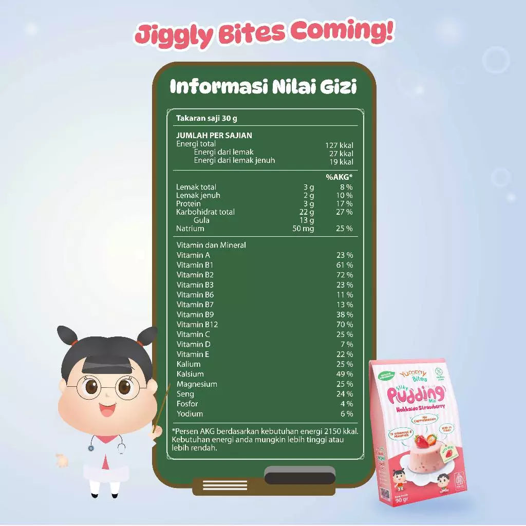 Yummy Bites Silky Pudding MPASI 90 gr / Pudding Lembut MPASI Bayi / Cemilan Bayi Tanpa Pengawet
