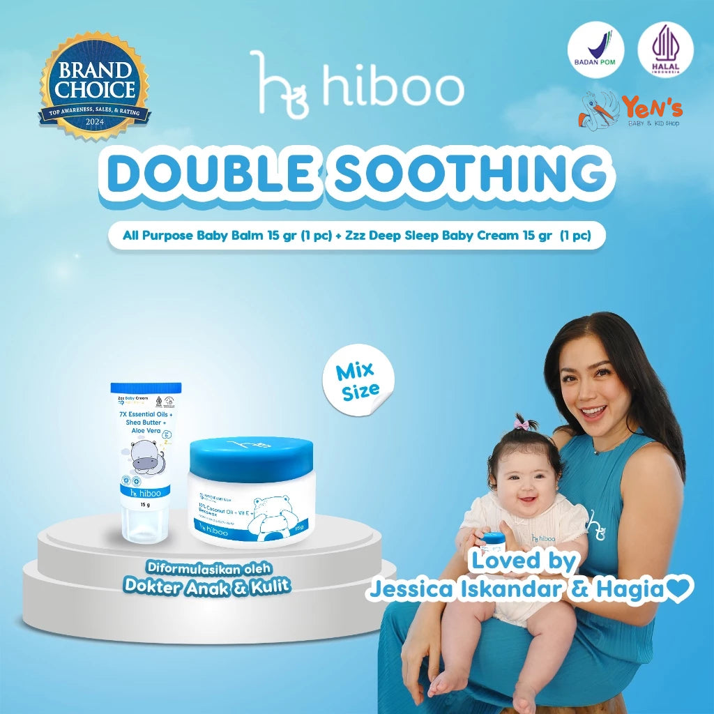 hiboo Special Bundling All Purpose Baby Balm 15g & Zzz Deep Sleep Baby Cream 15g