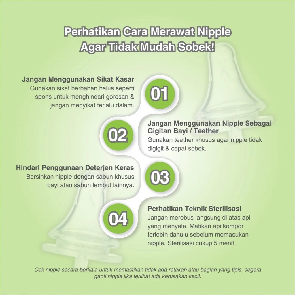 Greenmom Soft Breast Fit Nipple Dot Aman & Nyaman - Silikon Premium / Anti-kolik / Brand Korea