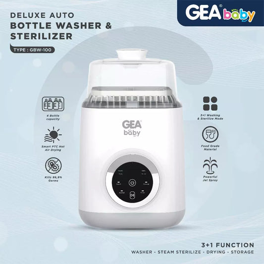 GEA BABY Deluxe Auto Bottle Washer & Sterilizer GBW-100 / Pencuci Botol / Sterilizer Dish Dryer