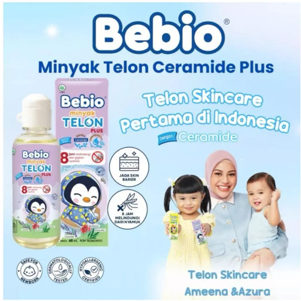 BEBIO Minyak Telon Ceramide Plus - 60ml TERBARU