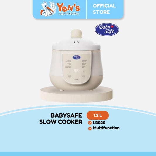 BabySafe - Slow Cooker 1.2 L - LB020 - Alat masak multifungsi