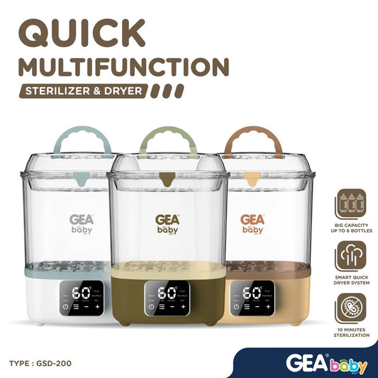 GEA Baby Multifunction Warmer Sterilizer Dryer GSD-200 Penghangat Susu & Makanan Steril Botol Bayi