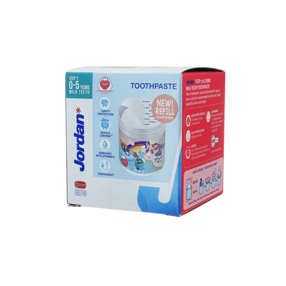 Jordan Oral Care Kids Toothpaste STEP 1 / STEP 2 - Pata gigi anak 188G