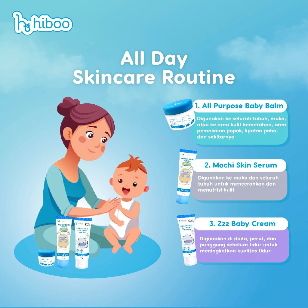 hiboo Special Bundling All Purpose Baby Balm 15g & Zzz Deep Sleep Baby Cream 15g