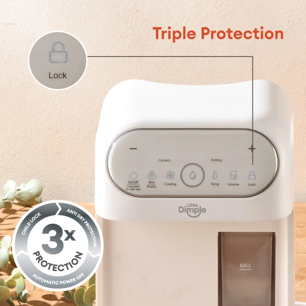 Little Dimple Thermo Guard Baby Dispenser HWD-917 / Pemanas Air 2L / Dispenser Susu Bayi Otomatis