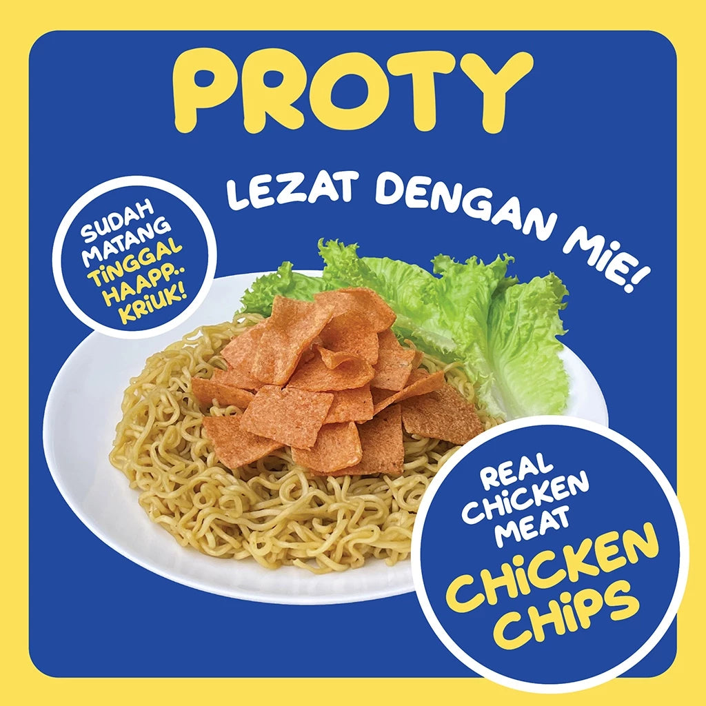 PROTY Camilan Chicken Chips Ori / Keju / RumputLaut - Snack Cemilan Berprotein