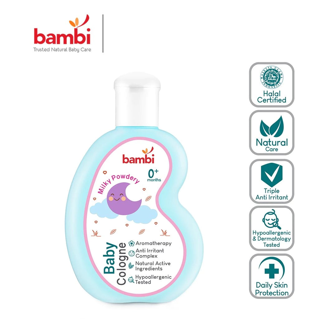 Bambi Baby Cologne 100ml - Parfum Bayi Kulit Normal - Sensitif