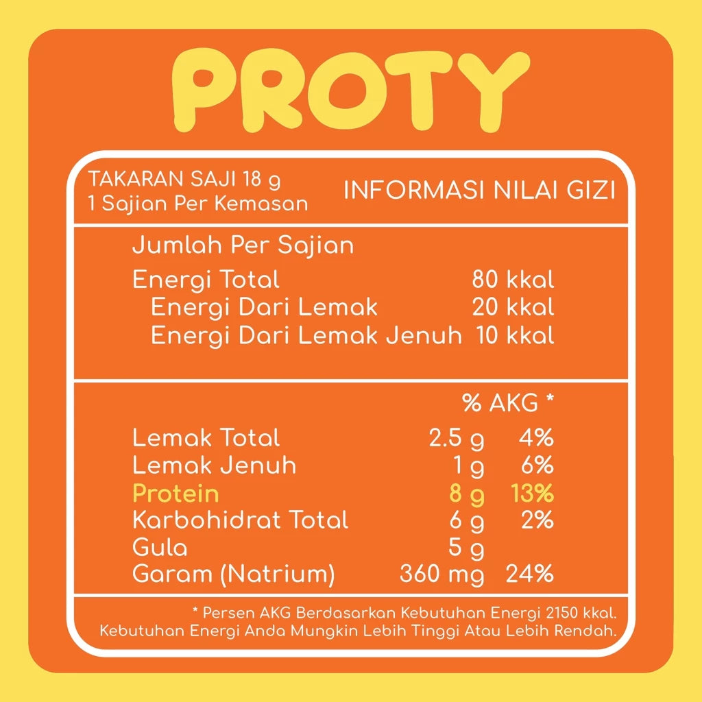 PROTY Camilan Chicken Chips Ori / Keju / RumputLaut - Snack Cemilan Berprotein
