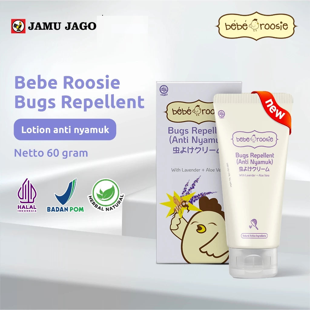 Bebe Roosie Bugs Repellent Cream Anti Nyamuk Aroma Lavender 60gr