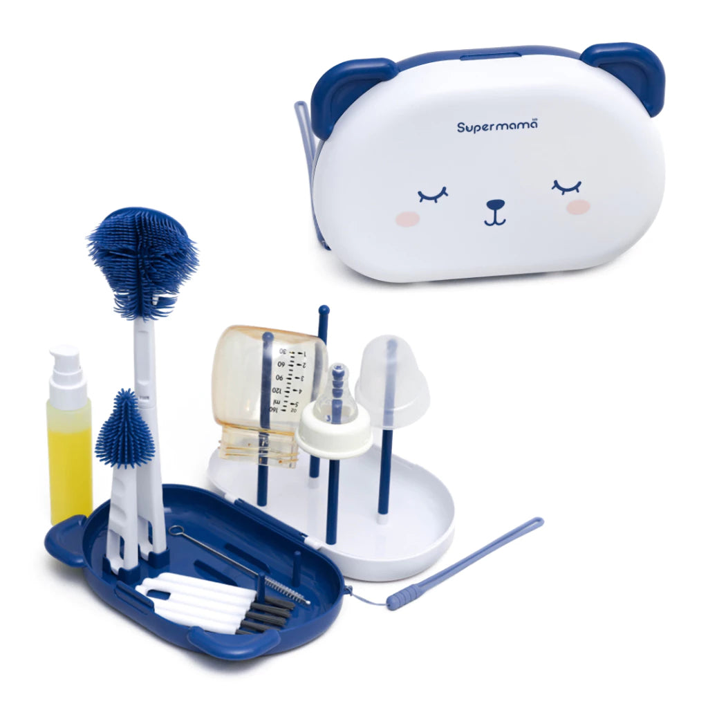 Supermama Lab 6-in-1 Set Sikat Botol Bayi | Brush Set BPA FREE