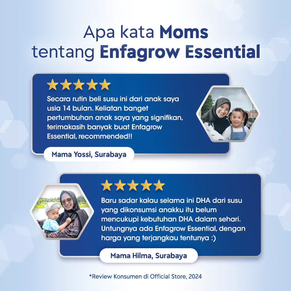 Enfagrow Essential 3 Susu Formula Anak 1 - 3 Tahun 240 gr Tinggi Vit A, Vit B2 & B12.