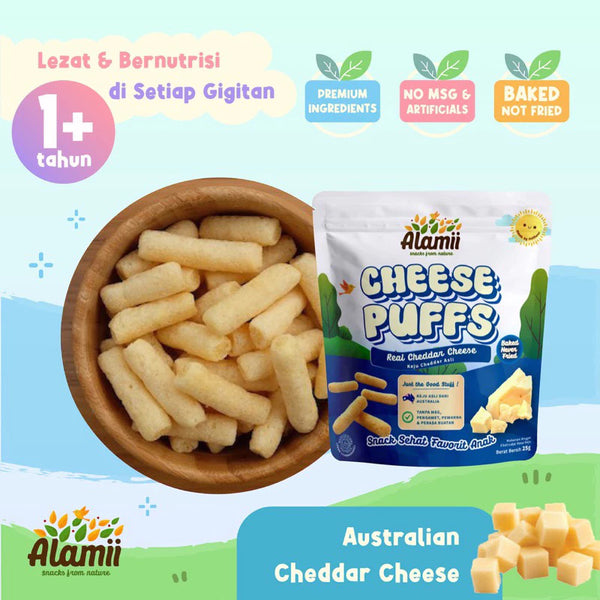 Alamii Puffs - Snack Sehat Bayi & Anak- Gluten Free - Halal Certified