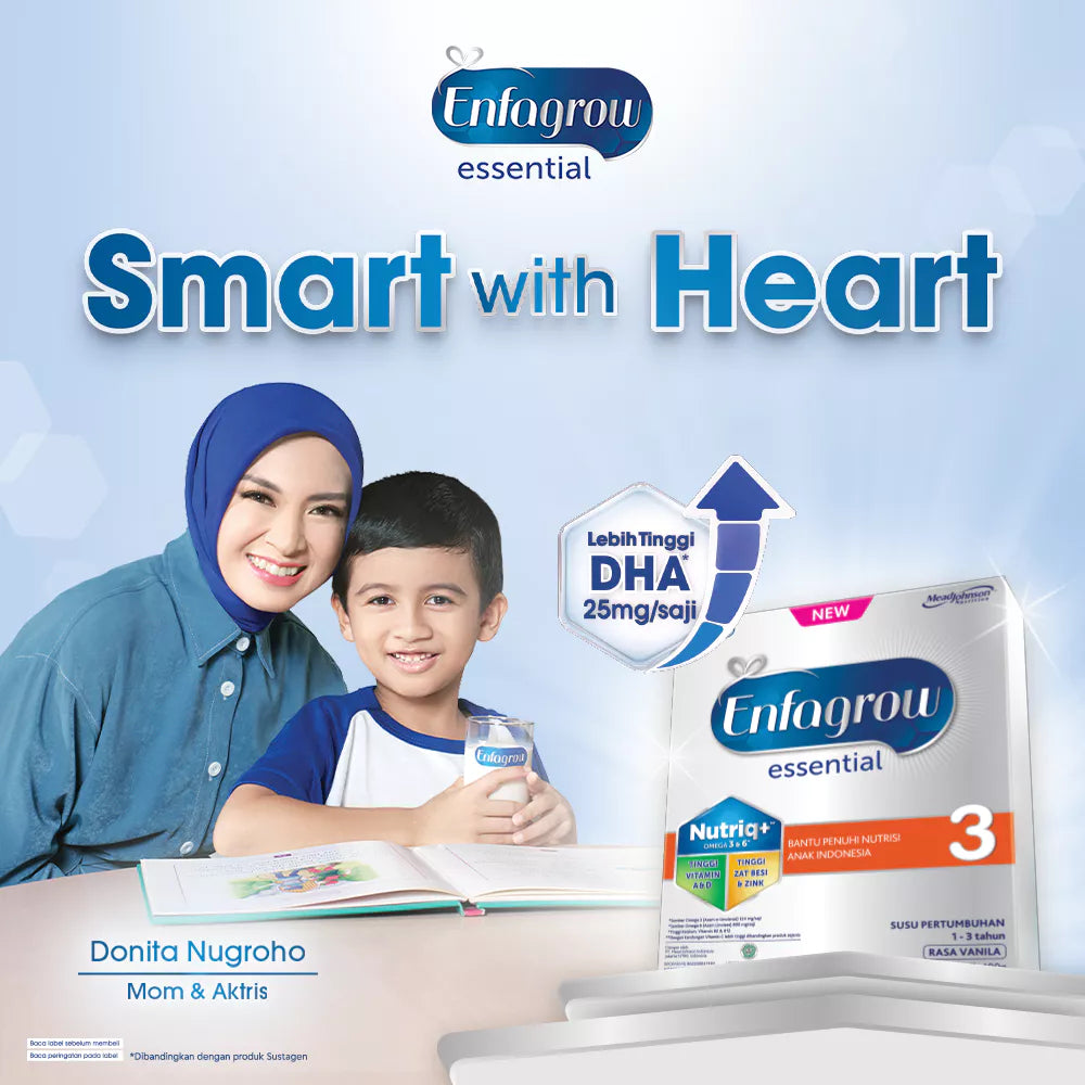 Enfagrow Essential 3 Susu Formula Anak 1 - 3 Tahun 240 gr Tinggi Vit A, Vit B2 & B12.