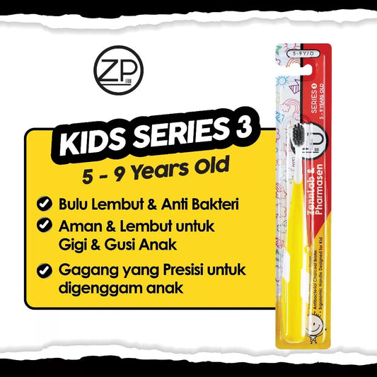 ZP Toothbrush Kids Series 3 / Sikat Gigi Anak Bulu Lembut & Anti Bakteri