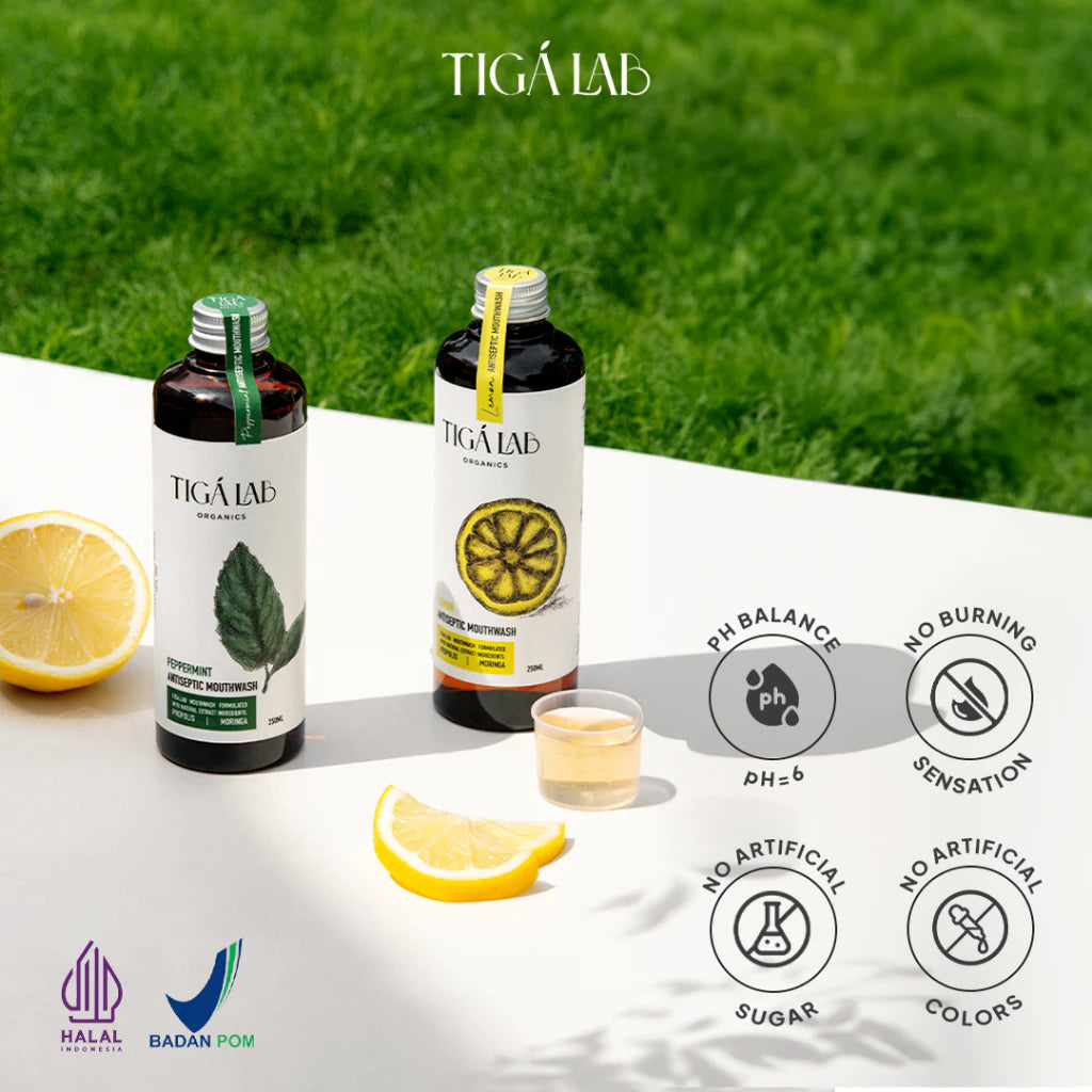 TIGA LAB Propolis Mouthwash 250ml - Obat Kumur Propolis Untuk Membunuh Bakteri Dalam 30 Detik