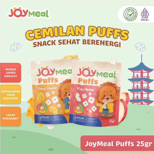 JoyMeal Puffs 25 gr | Cemilan Anak Snack Sehat Berenergi Rasa Khas Jepang Tokyo ( HALAL )