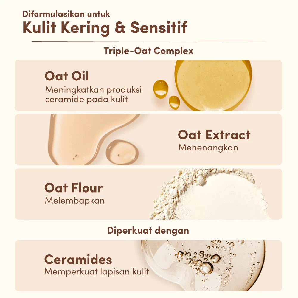 AVEENO Dermexa Daily Emollient Cream 200g-Lotion Pelembap untuk Kulit Sensitif, Kering & Rawan Eksim