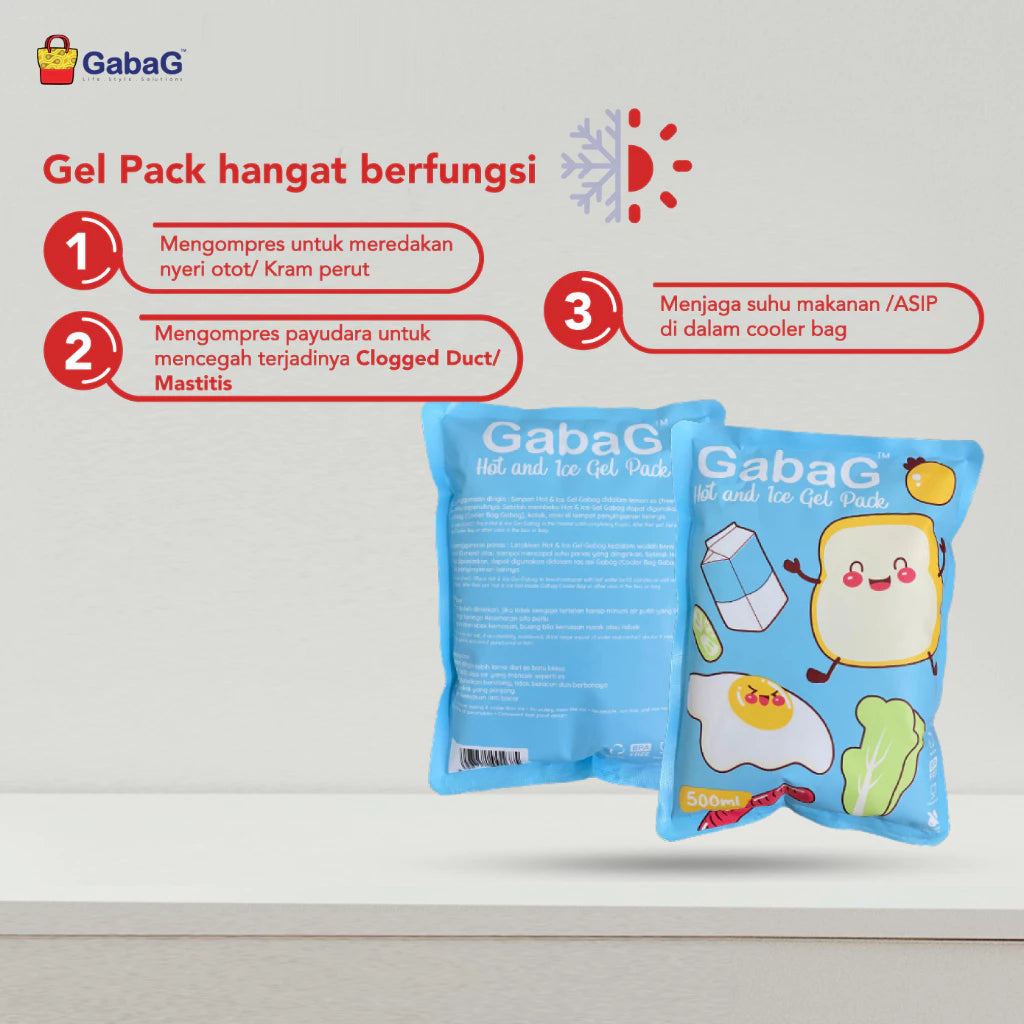 GabaG - Hot/Ice Gel Pack 500 gram Food Fruit | Pendingin Asi