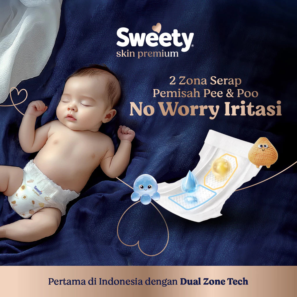 Sweety Skin Premium Pants M 46s / L 40s - Popok Bayi Celana Sekali Pakai