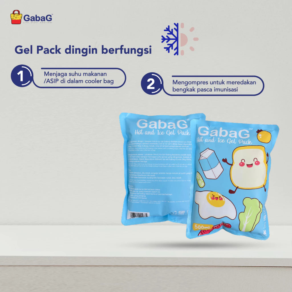 GabaG - Hot/Ice Gel Pack 500 gram Food Fruit | Pendingin Asi