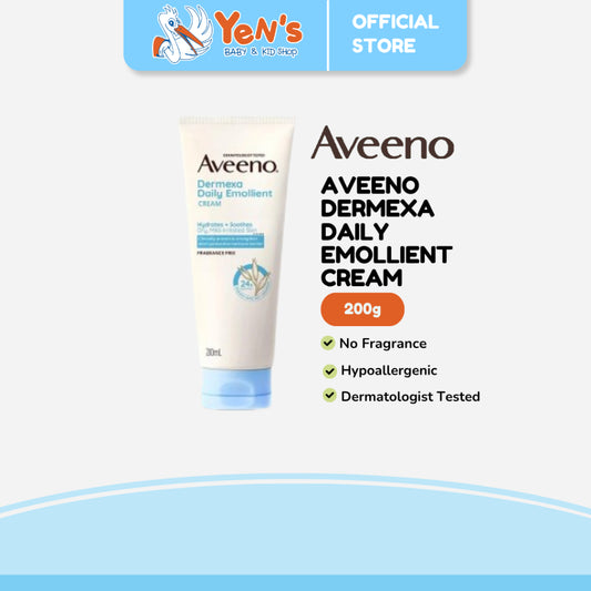 AVEENO Dermexa Daily Emollient Cream 200g-Lotion Pelembap untuk Kulit Sensitif, Kering & Rawan Eksim