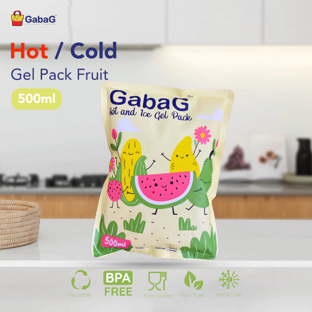 GabaG - Hot/Ice Gel Pack 500 gram Food Fruit | Pendingin Asi