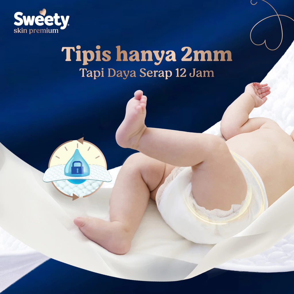 Sweety Skin Premium Pants M 46s / L 40s - Popok Bayi Celana Sekali Pakai