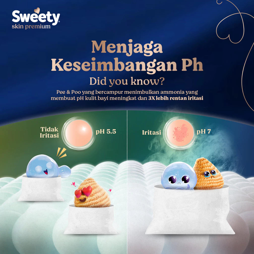 Sweety Skin Premium Pants M 46s / L 40s - Popok Bayi Celana Sekali Pakai