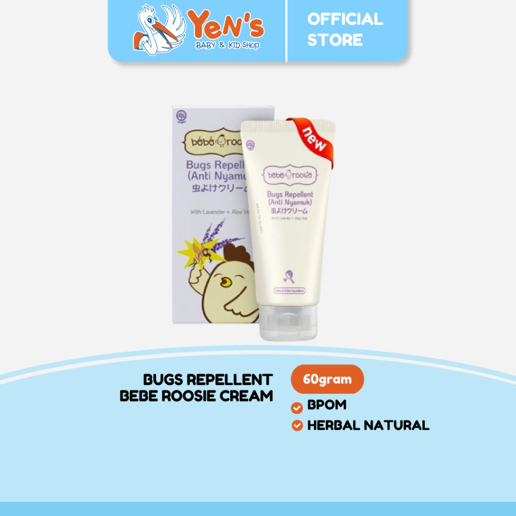 Bebe Roosie Bugs Repellent Cream Anti Nyamuk Aroma Lavender 60gr