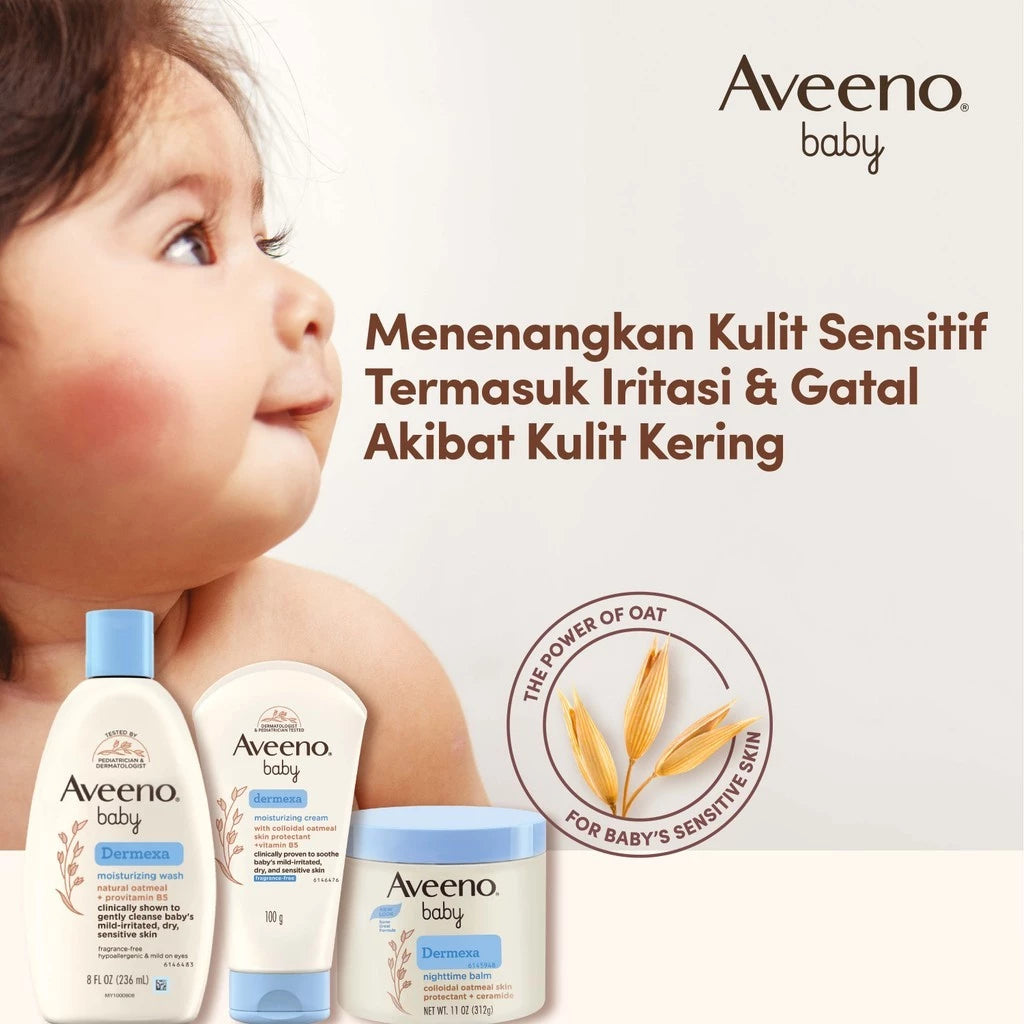 AVEENO Baby Dermexa Moisturizing Wash 236 ml / Sabun Mandi Bayi Melembapkan Kulit Kering & Sensitif