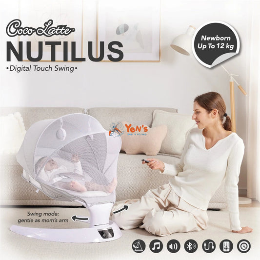 COCOLATTE Nutilus Swing - Digital Touch Swing - Newborn up to 12kg