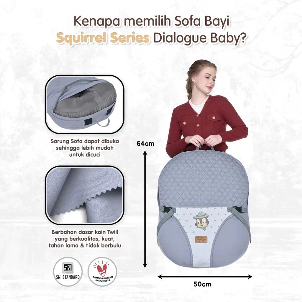 DIALOGUE Baby Sofa Bayi 2IN1 Squirrel Series DGK9316