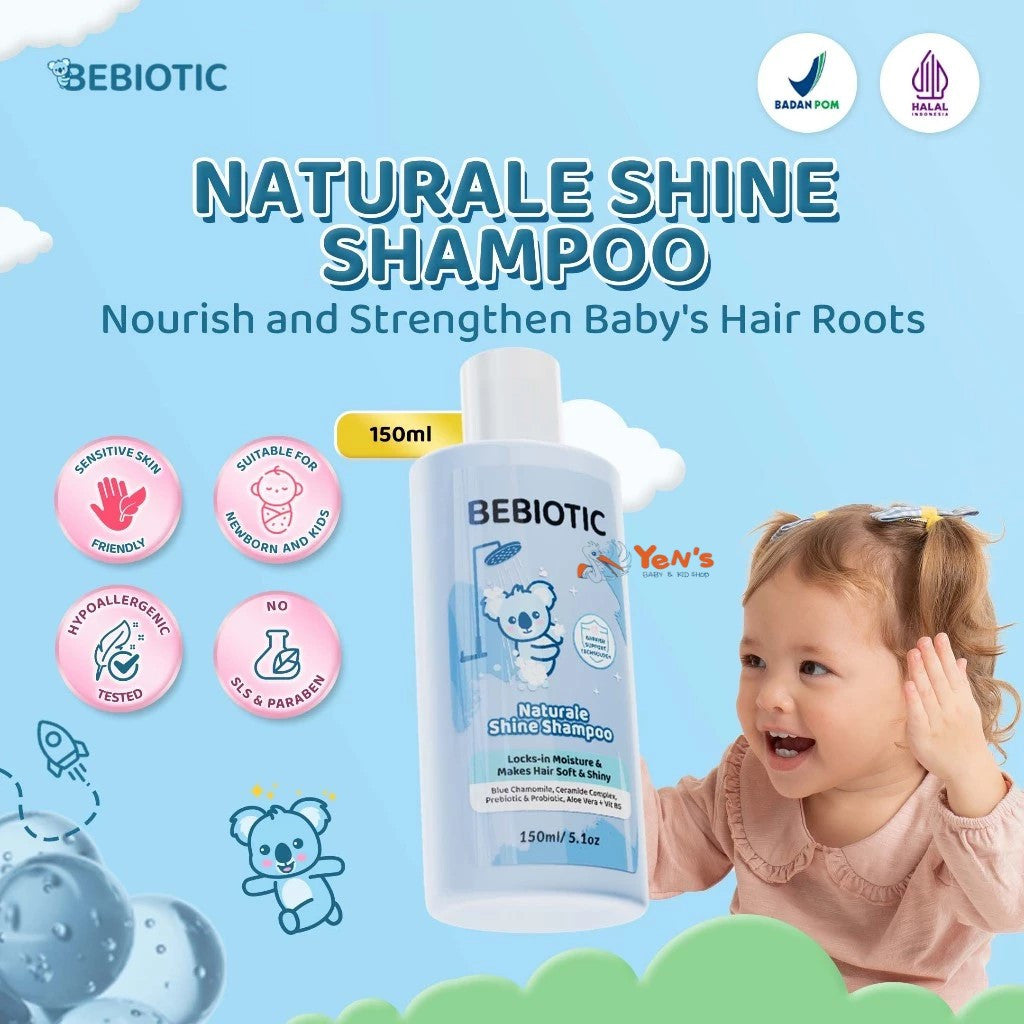 Bebiotic Naturale Shine Shampoo 150ml - No SLS & Paraben