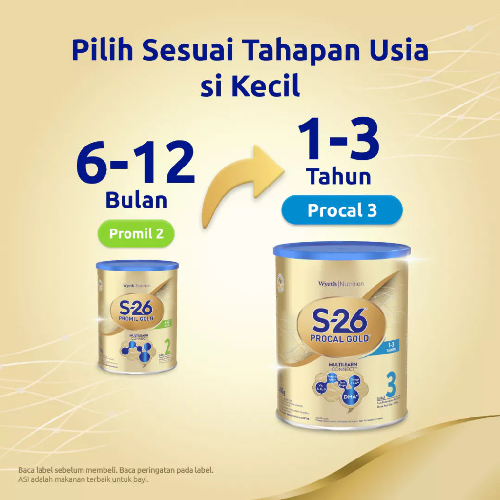 S-26 Promil GOLD Tahap 2 Susu Formula Lanjutan Usia 6-12 Bulan 400 gr