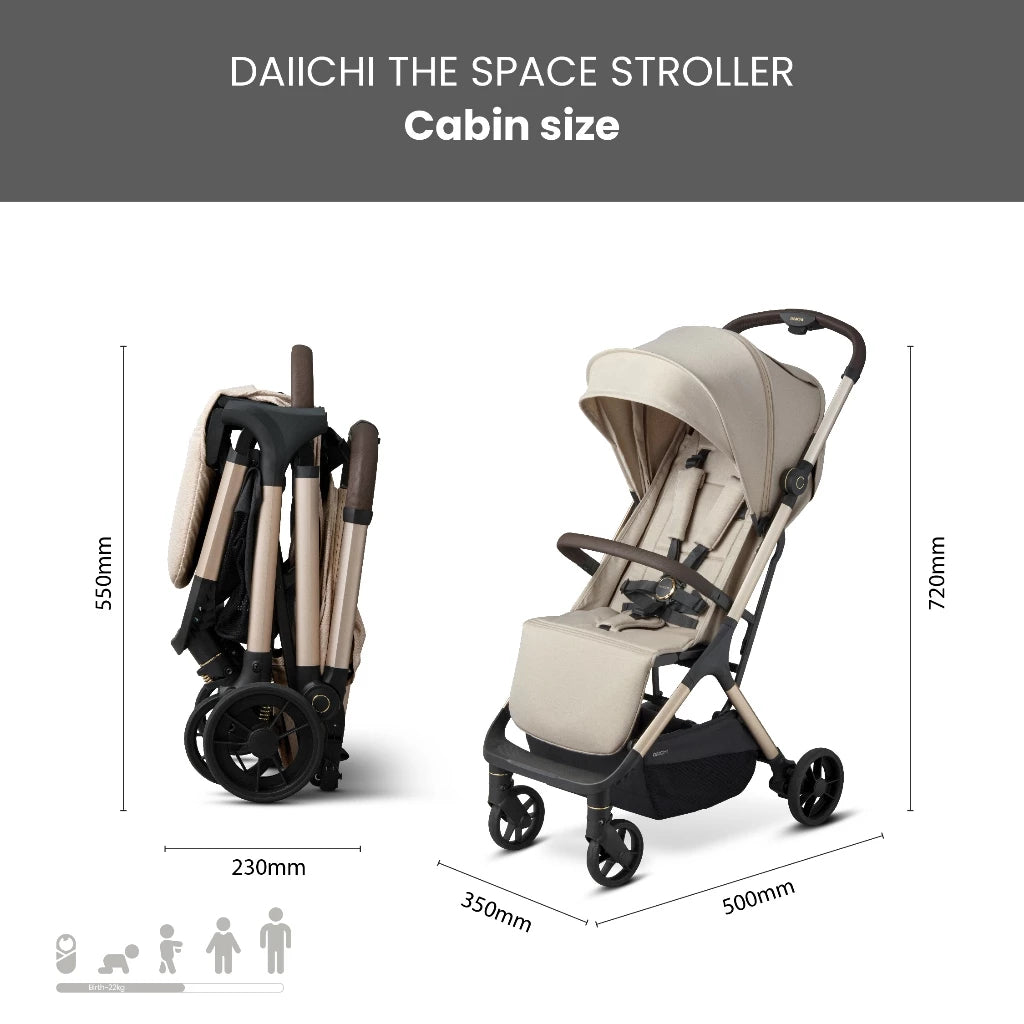 Daiichi The Space Stroller / Kereta Dorong Bayi Cabin Size
