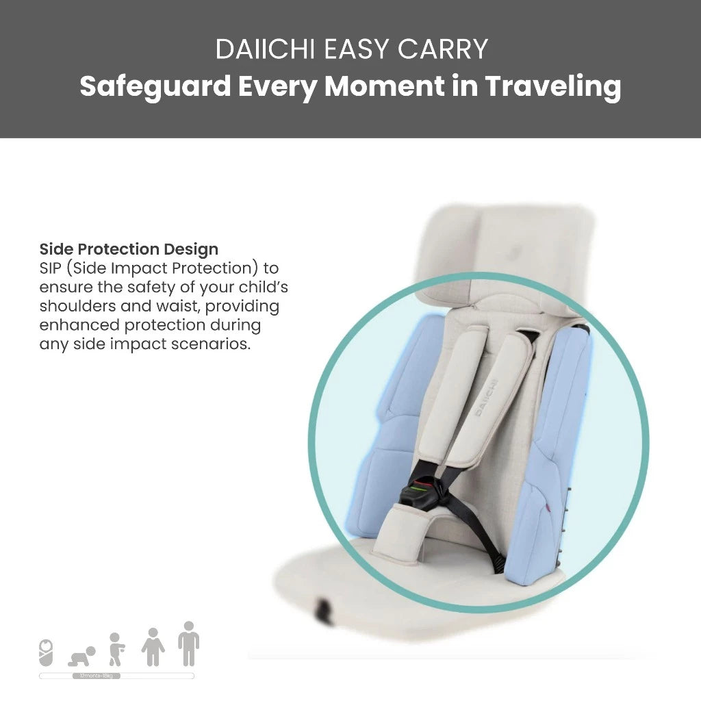 Daiichi Carseat Easy Carry Black / Charcoal