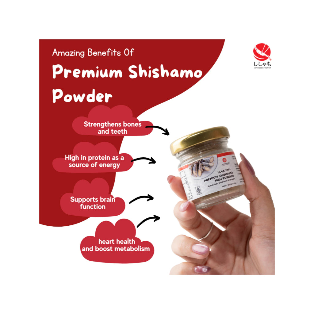 JEPANGSEI PREMIUM Shishamo Fish Powder 20g / 100g Bubuk Ikan Shishamo MPASI HALAL